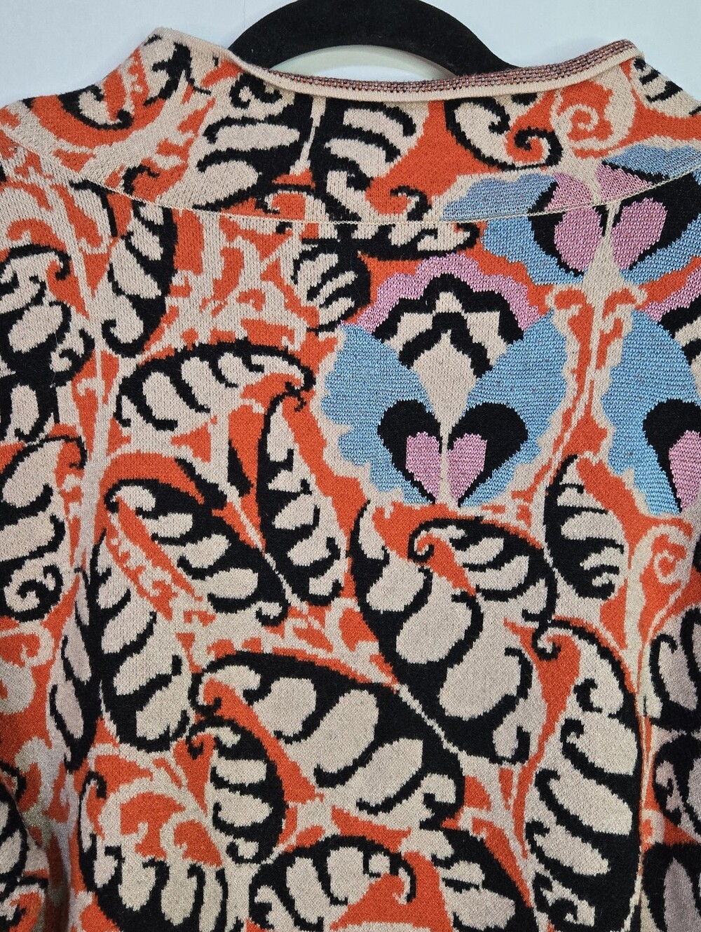 MAEVE Women Size XL Mock Neck L/Sl Heavy Winter Sweater, Abstract Print - Picture 7 of 12